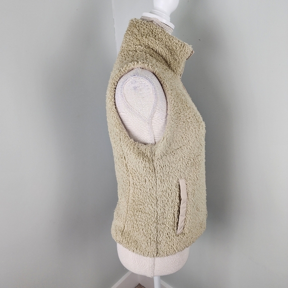Patagonia Los Gatos Khacki Beige Full Zip Fleece Vest Size Small - Picture 3 of 7